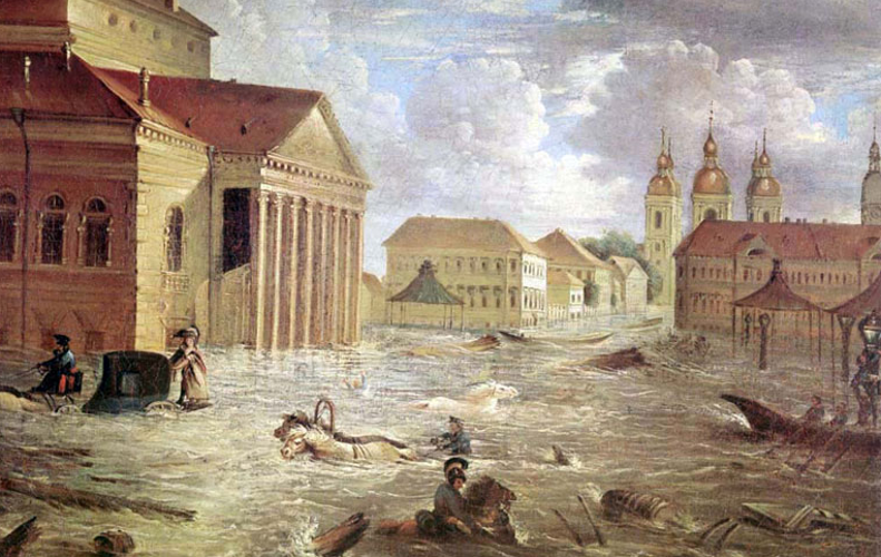 Росгвардия впервые представляет исторические факты о поисково-спасательной и восстановительной операции войск правопорядка во время наводнения в Санкт-Петербурге 197 лет назад