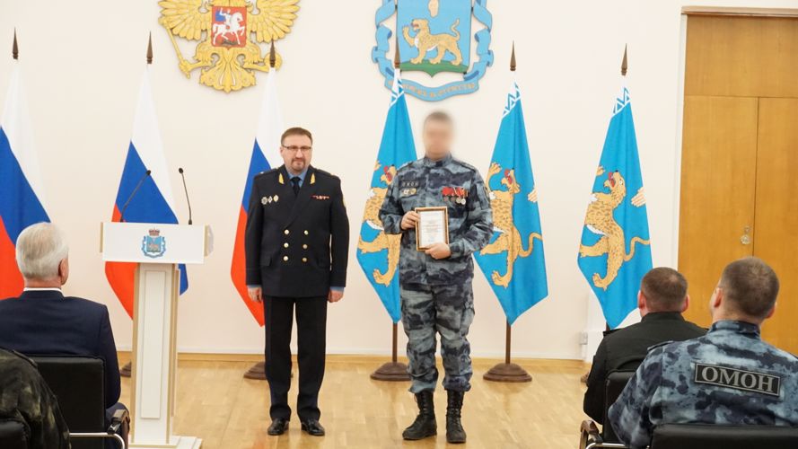 В Пскове чествовали отличившихся росгвардейцев