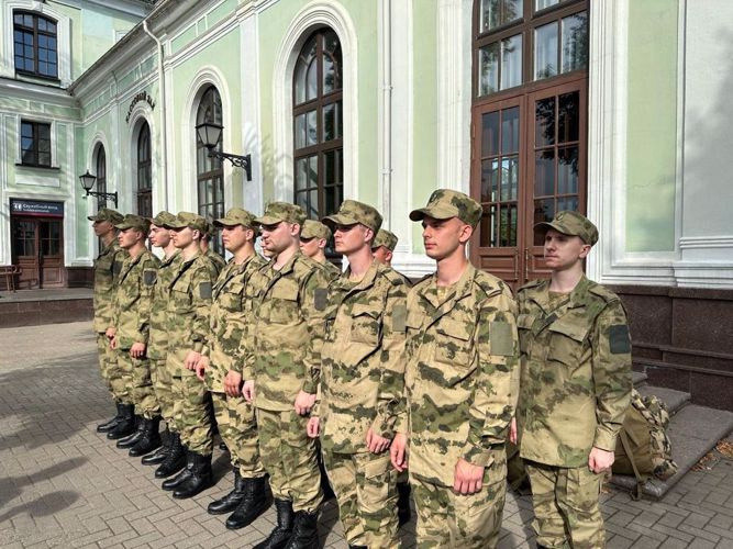 Группа призывников из Псковской области направлена на службу в Росгвардию