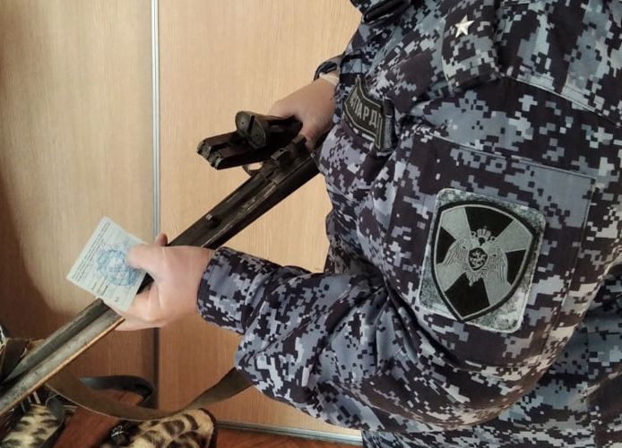 Росгвардейцы провели 54 проверки проверки обеспечения сохранности оружия и патронов у граждан