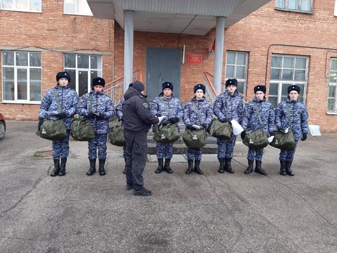 Очередная группа призывников из Псковской области направлена на службу в Росгвардию