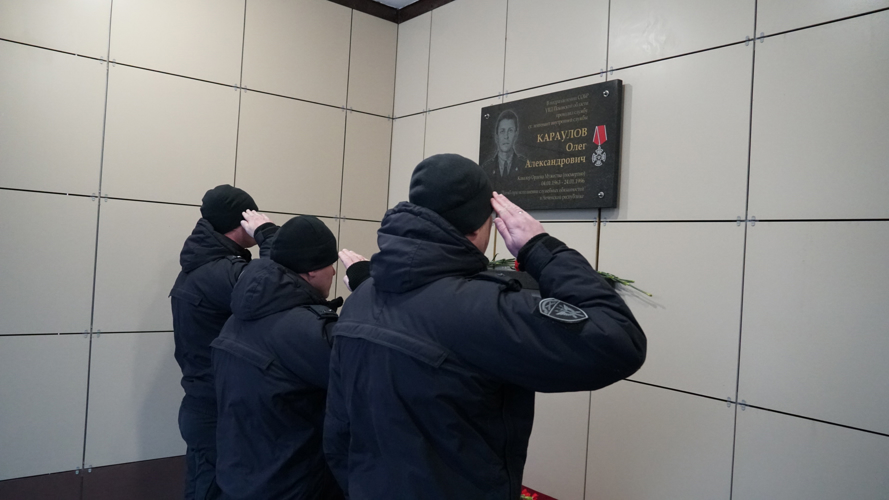 В Пскове росгвардейцы почтили память погибшего товарища