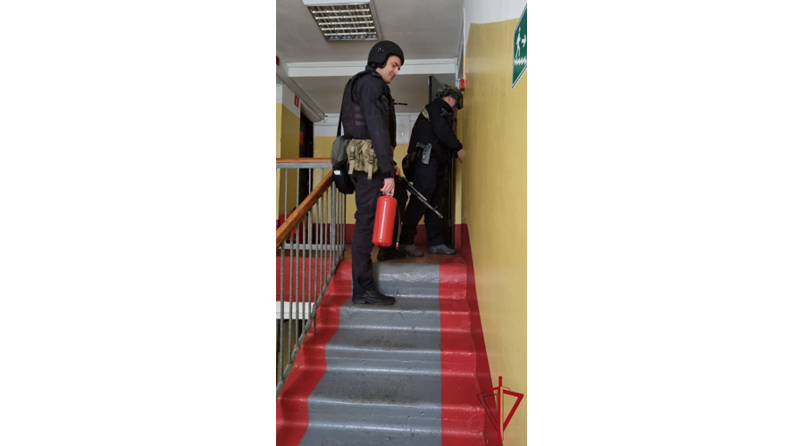 Росгвардейцы совместно с сотрудниками МЧС провели противопожарные учения