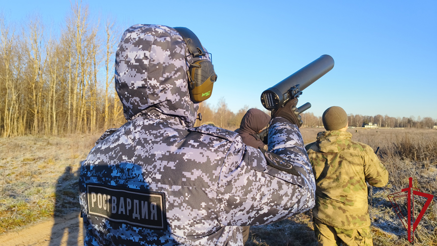 В Псковской области росгвардейцы проводят тренировки по противодействию БПЛА