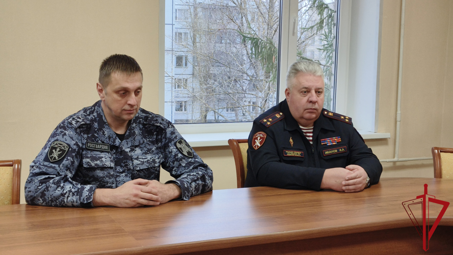 Рабочую встречу с  митрополитом Псковским и Порховским Матфеем провел начальник Управления Росгвардии
