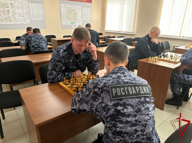 Шахматный турнир среди сотрудников и военнослужащих Росгвардии состоялся в Пскове
