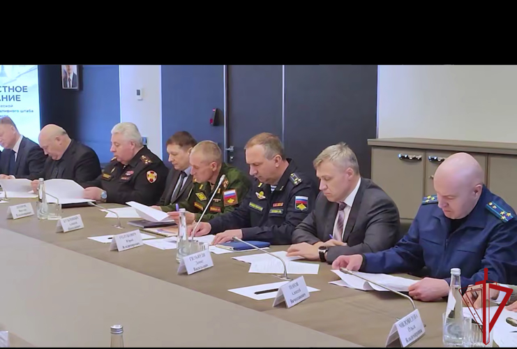 Начальник Управления Росгвардии по Псковской области принял участие в  совместном заседании региональной антитеррористической комиссии и  оперативного штаба