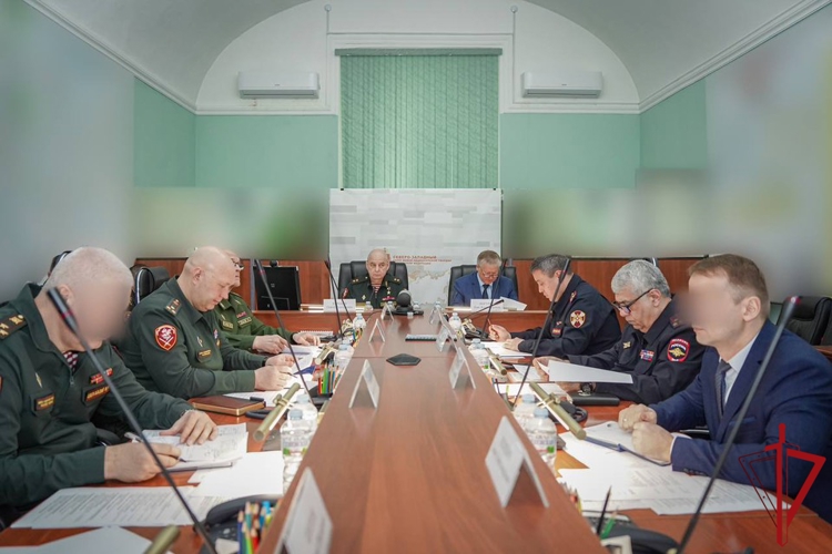 Начальник Управления Росгвардии по Псковской области принял участие в  заседании оперативного штаба Северо-Западного округа Росгвардии