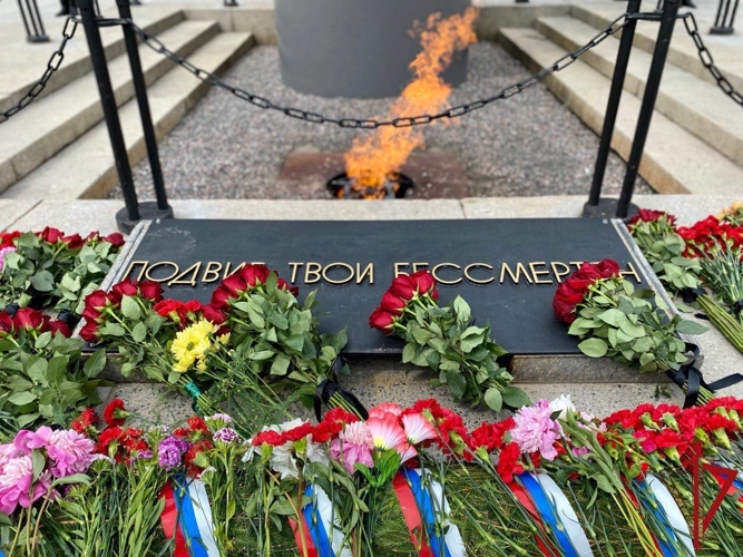 НАЧАЛЬНИК УПРАВЛЕНИЯ РОСГВАРДИИ ПО ПСКОВСКОЙ ОБЛАСТИ ПРИНЯЛ УЧАСТИЕ В ТОРЖЕСТВЕННЫХ МЕРОПРИЯТИЯХ В ДЕНЬ ПОБЕДЫ