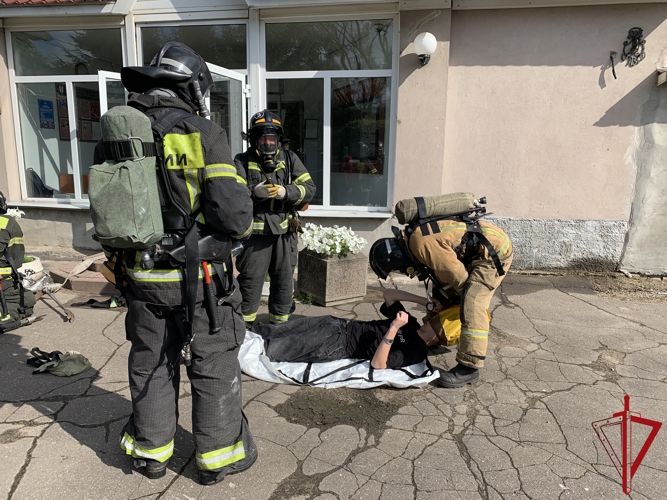 В Управление Росгвардии проведено учебно-тренировочное занятие