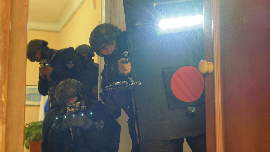 Приём на службу в ОМОН "Кром"
