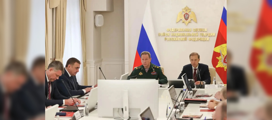  Директор Росгвардии Герой России генерал армии Виктор Золотов провел расширенное заседание коллегии по итогам работы ведомства (видео)