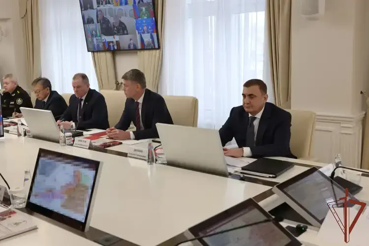  Директор Росгвардии Герой России генерал армии Виктор Золотов провел расширенное заседание коллегии по итогам работы ведомства (видео)