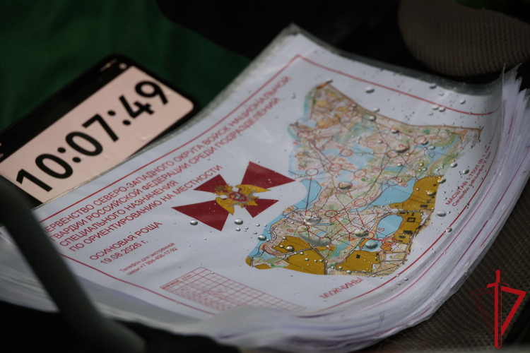 В Санкт-Петебруге прошло первенство Северо-Западного округа Росгвардии по ориентированию на местности
